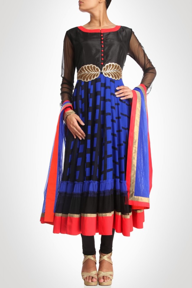Anarkali-Churidar-Shalwar-Kamiz-New-Fashion-Style-Frock-Suits-by-Designer-Debashri-Samanta-7