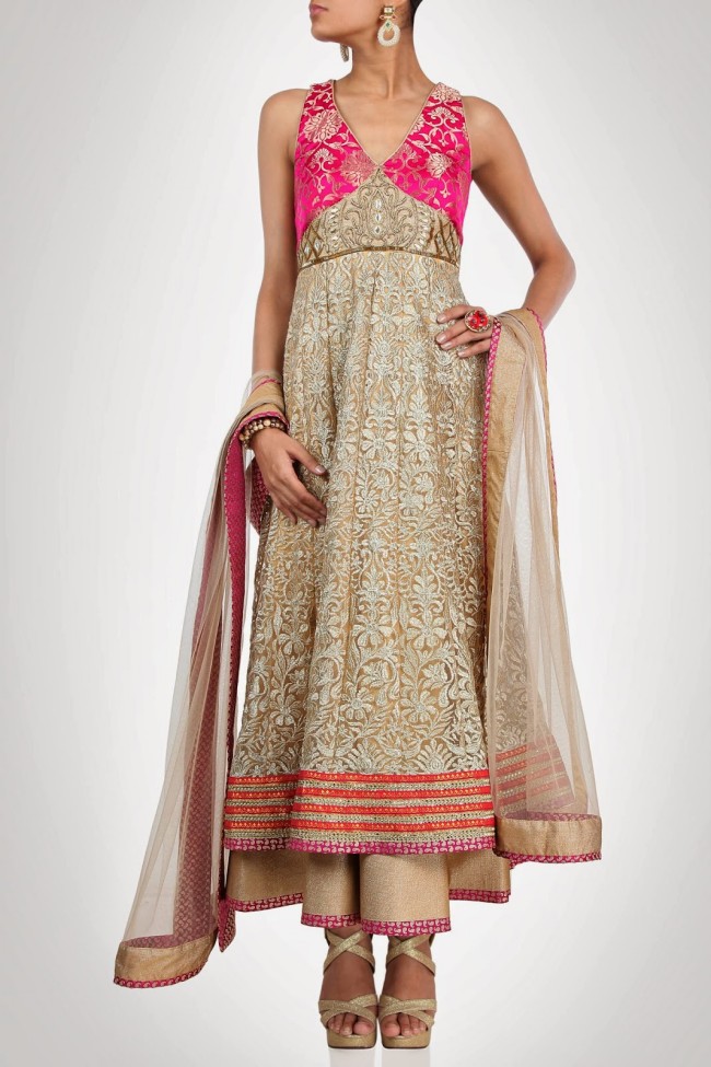 Indian-Fashion-Wedding-Bridal-Wear-Anarkali-Lehnga-Choli-Dress-by-Designer-Vandana-Sethi-1