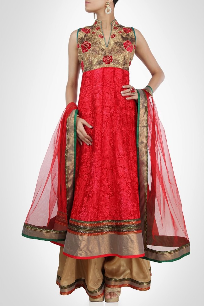 Indian-Fashion-Wedding-Bridal-Wear-Anarkali-Lehnga-Choli-Dress-by-Designer-Vandana-Sethi-3