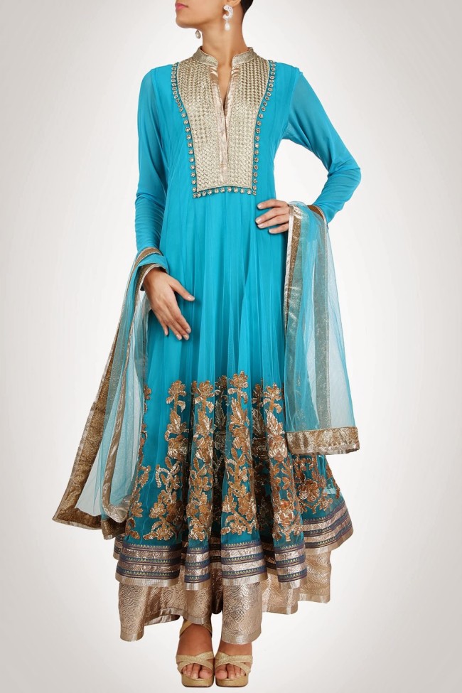 Indian-Fashion-Wedding-Bridal-Wear-Anarkali-Lehnga-Choli-Dress-by-Designer-Vandana-Sethi-