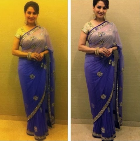 Madhuri-Dixit-Wear-Beautiful-Anarkali-Frock-Suits-and-Bollywood-New-Fashion-Sarees-Pics-5