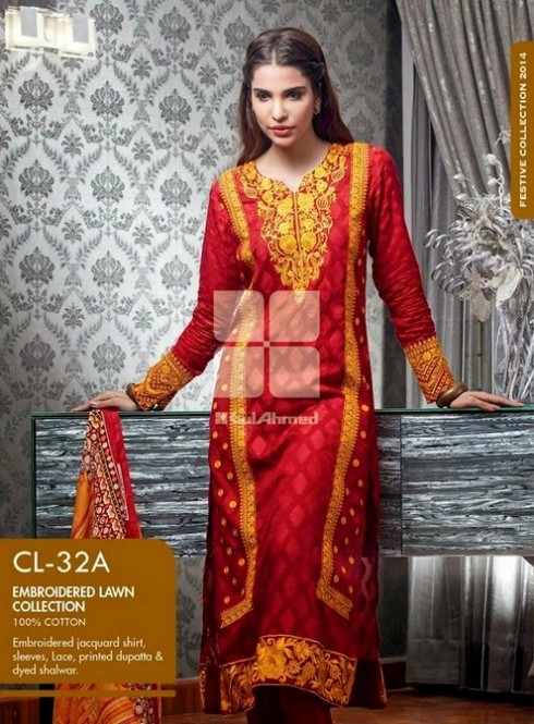 Beautiful-Girls-Women-Wear-New-Fashion-Outfits-Suits-Catalogue-by-Festive-Eid-Gul-Ahmed-14