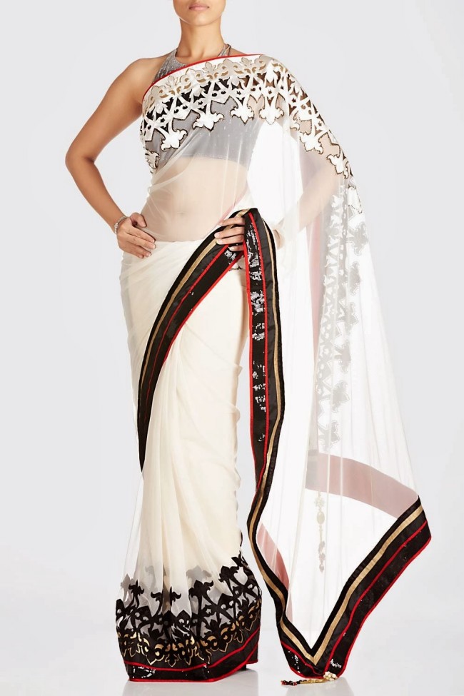 Bridal-Wedding-Party-Wear-Beautiful-Saree-New-Fashion-Look-Womens-Girl-Sari-by-Satya-Paul-5