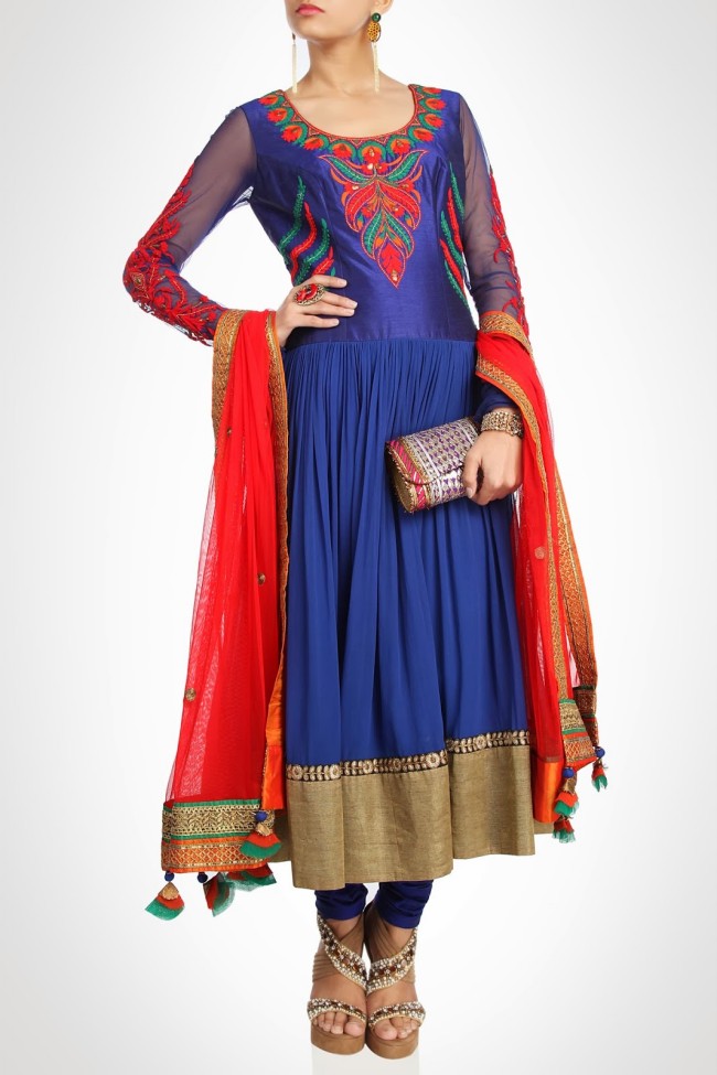 Womens-Girls-Wear-Beautiful-Embroidered-Kurti-Kurta-New-Fashion-Dress-by-Designer-Karieshma-Sarnaa-10