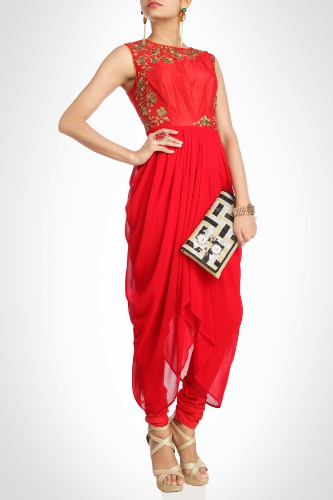 Womens-Girls-Wear-Beautiful-Embroidered-Kurti-Kurta-New-Fashion-Dress-by-Designer-Karieshma-Sarnaa-