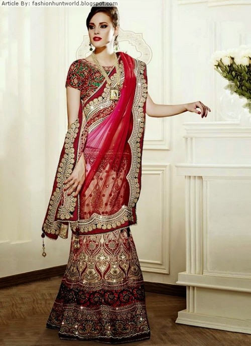 Bridal-Wedding-Lehengas-Choli-And-Sarees-Sari-Latest-Fashion-for-Girls-Womens-12