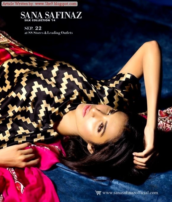 Women-Girls-Wear-Beautiful-Mid-Summer-Spring-Silk-New-Fashion-Dress-by-Sana-Safinaz-7