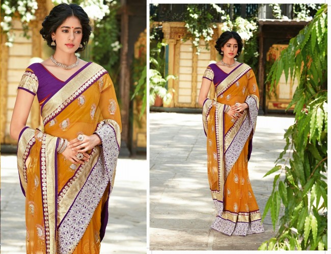 Womens-Girls-Wear-Indian-Festive-Stylish-Classy-Sari-New-Fashion-Blouse-Sarees-4