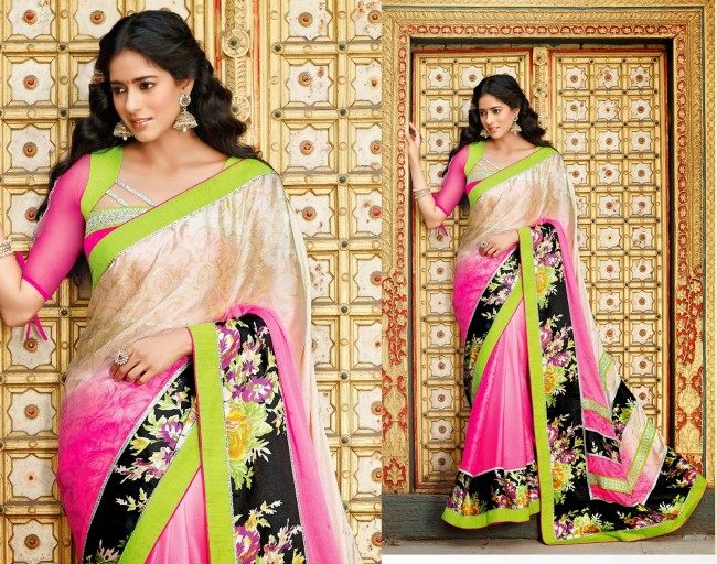 Womens-Girls-Wear-Indian-Festive-Stylish-Classy-Sari-New-Fashion-Blouse-Sarees-7
