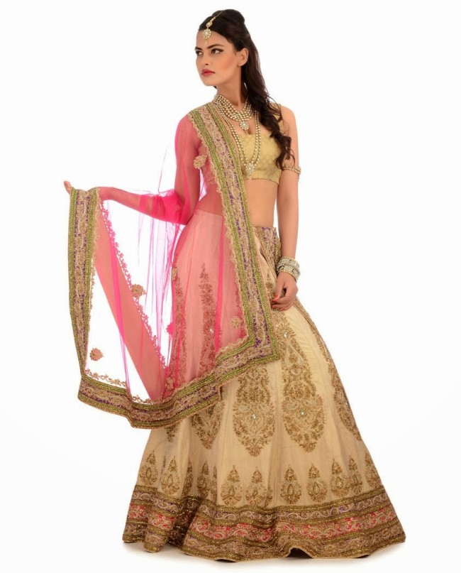 Indian Designer Wedding-Bridal Wear Brides Beautiful New Fashion Lehangas-Choli Dress-2
