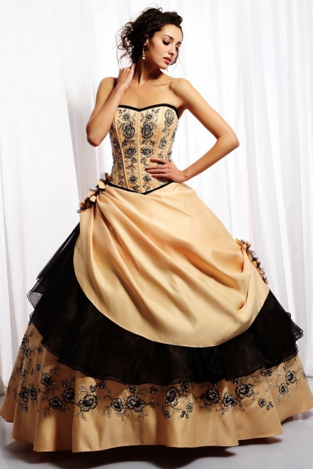 Strapless Western Outfits Beautiful New Fashion Dress for Young Girls-Womens-3