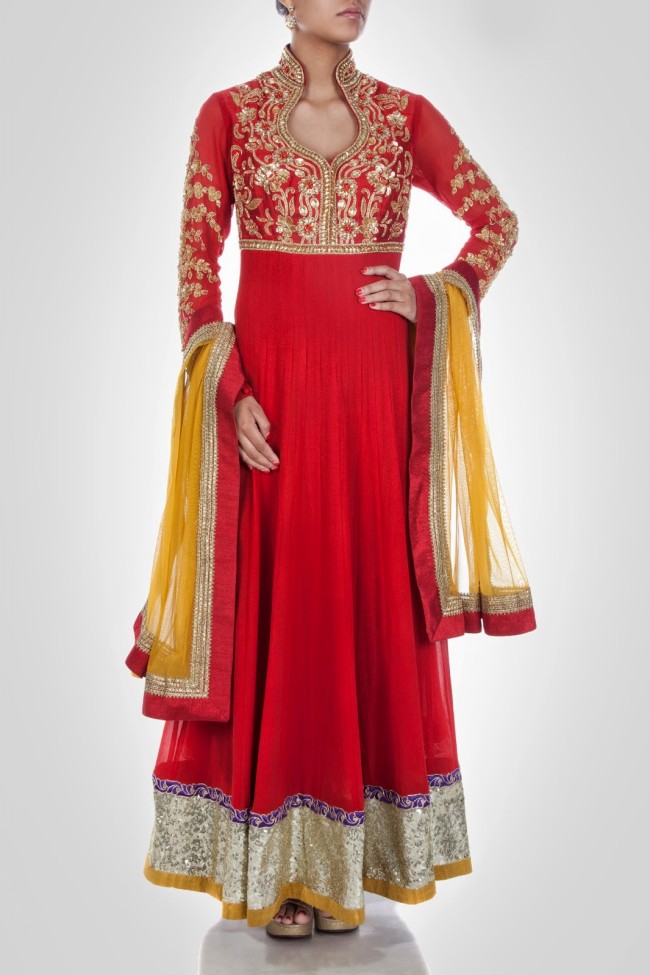 Anarkali Fancy Frocks Elegant Delightful and Royal Splendid Bridal-Wedding Suits Fashion-1