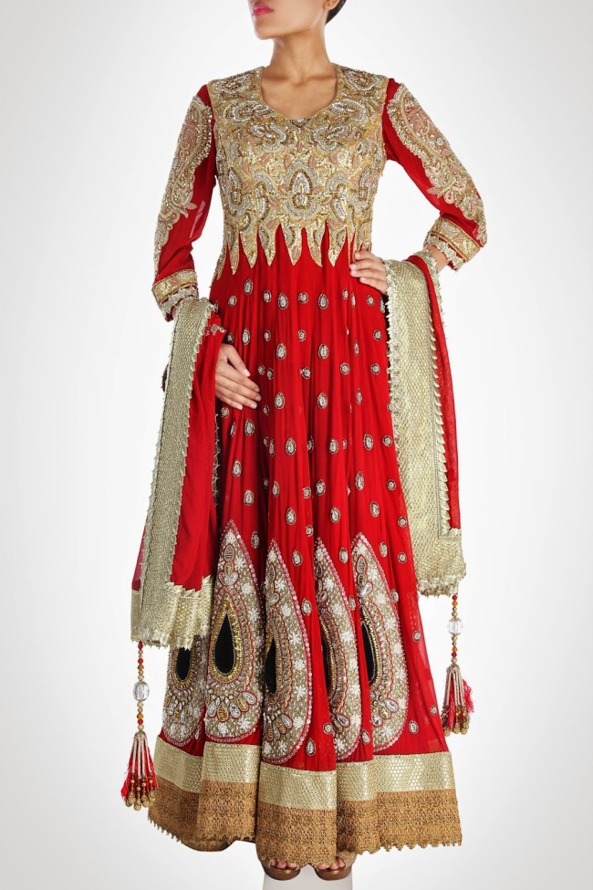 Anarkali Fancy Frocks Elegant Delightful and Royal Splendid Bridal-Wedding Suits Fashion-3