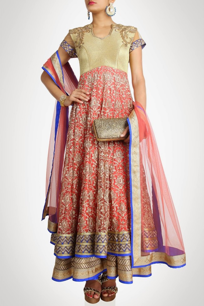 Anarkali Fancy Frocks Elegant Delightful and Royal Splendid Bridal-Wedding Suits Fashion-4