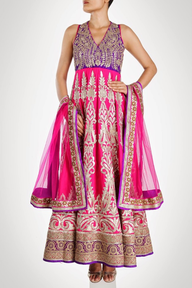 Anarkali Fancy Frocks Elegant Delightful and Royal Splendid Bridal-Wedding Suits Fashion-7