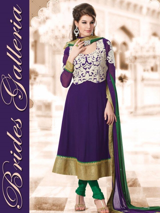 Beautiful Girls Wear New Fashion Dress Anarkali Frocks Suits by Brides Galleria-3