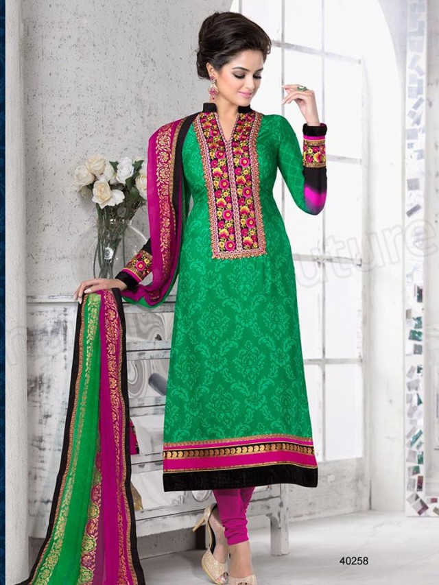 Brides Galleria Embroidered New Fashion Punjabi Salwar-Kameez Suits For Girls-Women-9