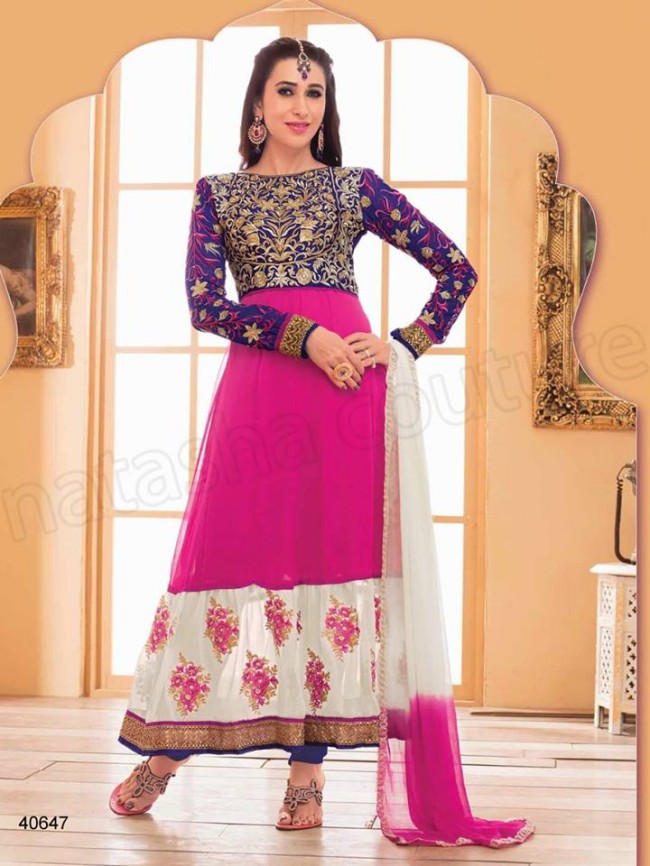 Indian-Bollywood Famous Celebrity Karishma Kapoor Latest Kurtis Dress by Natasha Couture-2