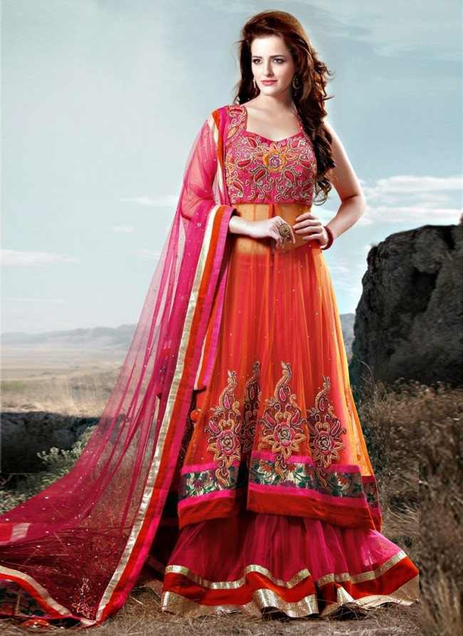 Stylish Embroidery Bridal-Wedding Lehanga-Choli Gown New Fashion Dress for Indian Brides-Dulhan-4