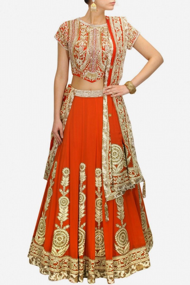 New Fashion Dress Designer Divani Beautiful Bridal-Wedding Wear Crafted Lehanga-Sharara Designs-