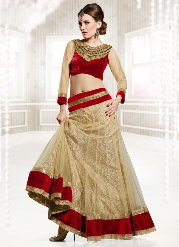 New Latest Velvet Design Indian-Pakistani Wedding-Bridal Lehanga-Choli-Sharara for Girls-1