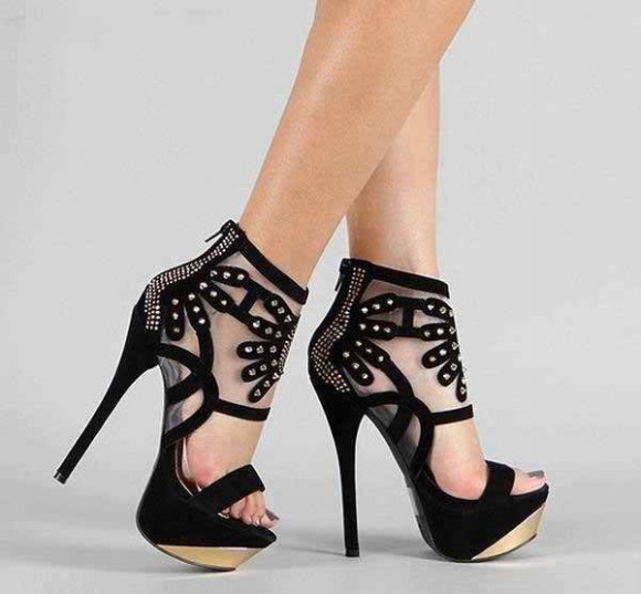 Beautiful Girls High Heels Fashionable Footwear-Shoes For Wedding-Bridal-Night-Evening Party-6