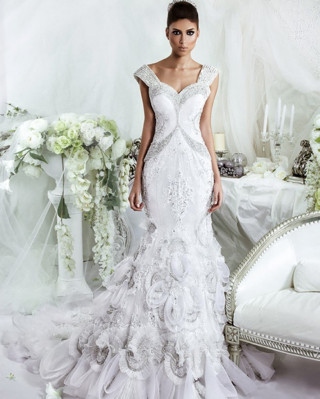 Dar Sara New Fashion Design Western Bridal-Wedding Gowns Suits for Brides-1