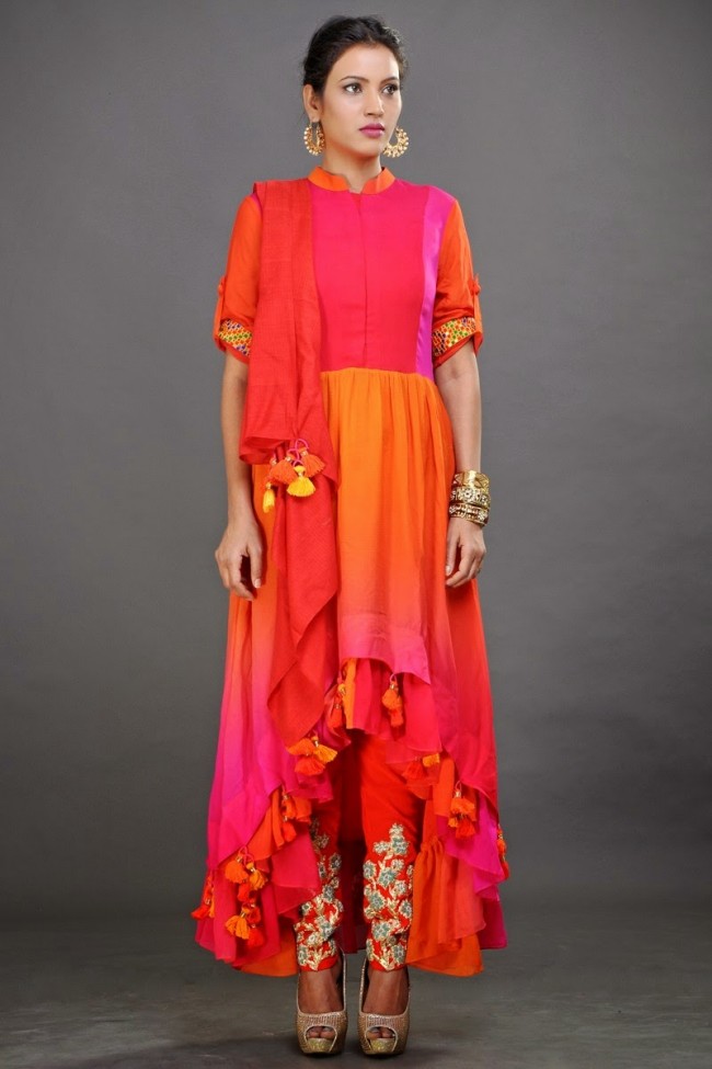 New Fashion Dress Designer Pooja Shroff Anarkali Churidar Salwar Kameez Designs-4