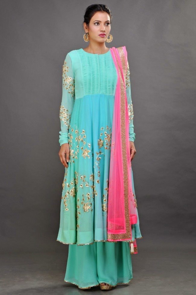 New Fashion Dress Designer Pooja Shroff Anarkali Churidar Salwar Kameez Designs-7