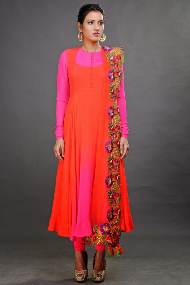 New Fashion Dress Designer Pooja Shroff Anarkali Churidar Salwar Kameez Designs-9