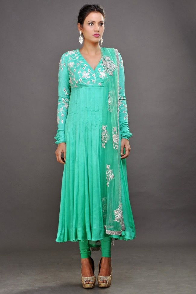 New Fashion Dress Designer Pooja Shroff Anarkali Churidar Salwar Kameez Designs-