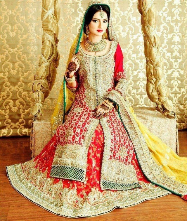 New Fashion Latest Heavy Embroidered Wedding-Bridal Wear Dresses for Dulhan-Brides-3