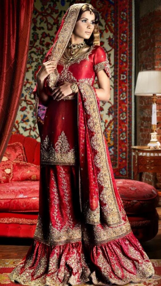 New Fashion Latest Heavy Embroidered Wedding-Bridal Wear Dresses for Dulhan-Brides-7