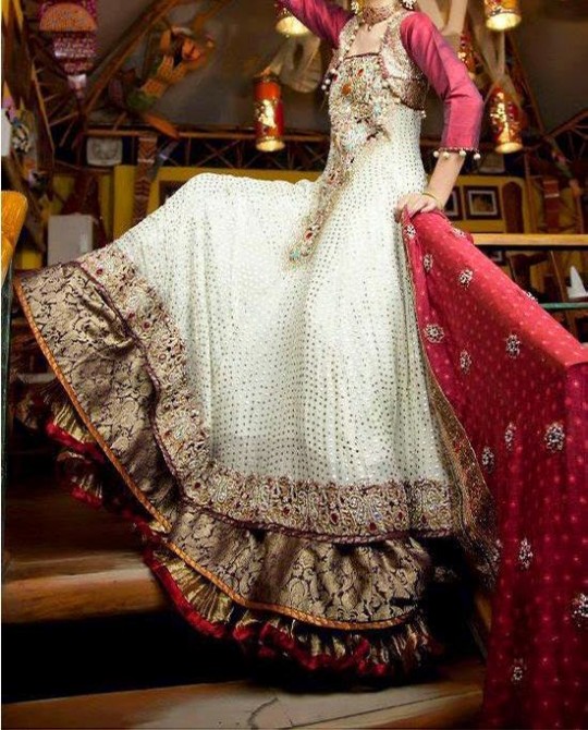 New Fashion Latest Heavy Embroidered Wedding-Bridal Wear Dresses for Dulhan-Brides-9