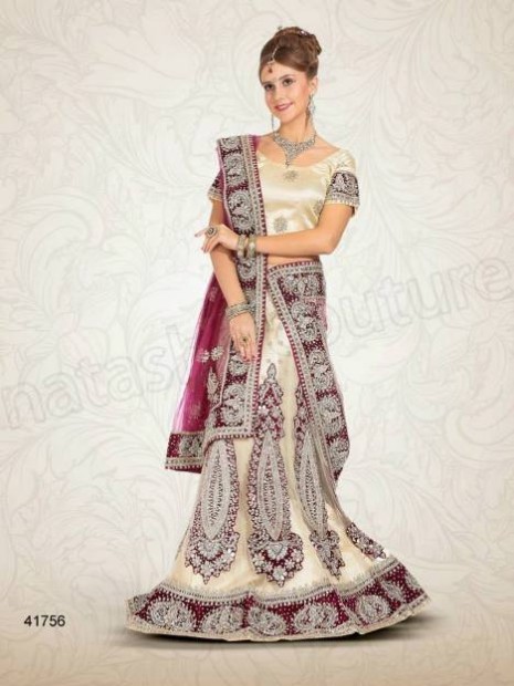 Wedding-Bridal Wear Lehenga-Sharara and Choli Design New Fashion for Brides-Dulhan-6