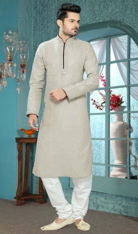 Fancy Men’s Wear Embroidered Kurta-Pajama-Shalwar-Kameez Design by Kaneesha-3