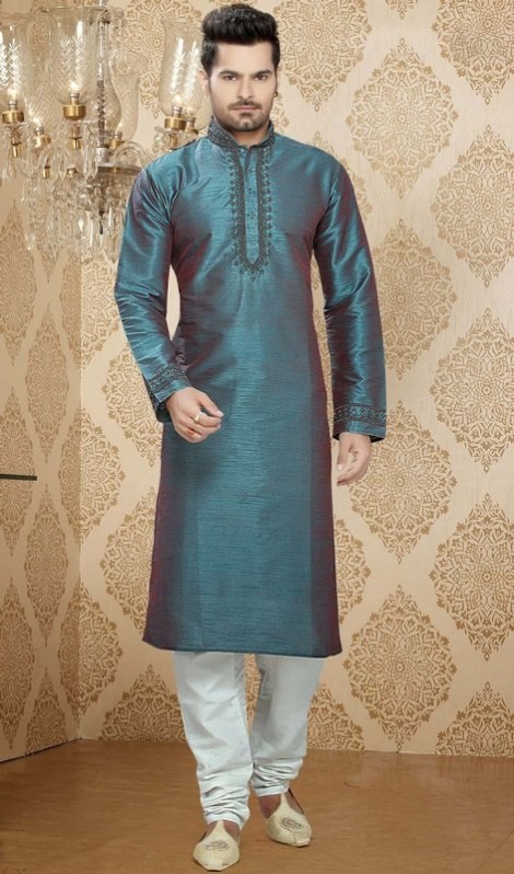 Fancy Men’s Wear Embroidered Kurta-Pajama-Shalwar-Kameez Design by Kaneesha-8