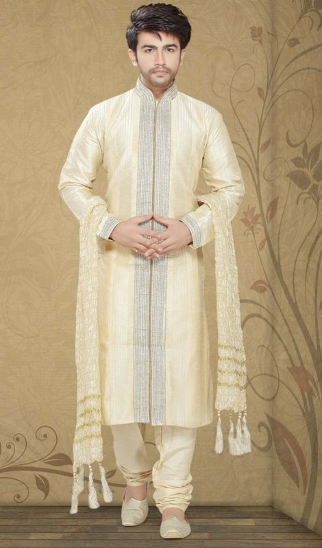Fancy Men’s Wear Embroidered Kurta-Pajama-Shalwar-Kameez Design by Kaneesha-9