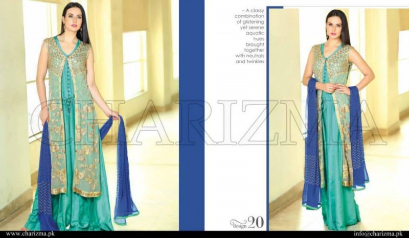 Charizma Luxury Chiffon Eid Wear Fancy Dress for Girls-Women-2
