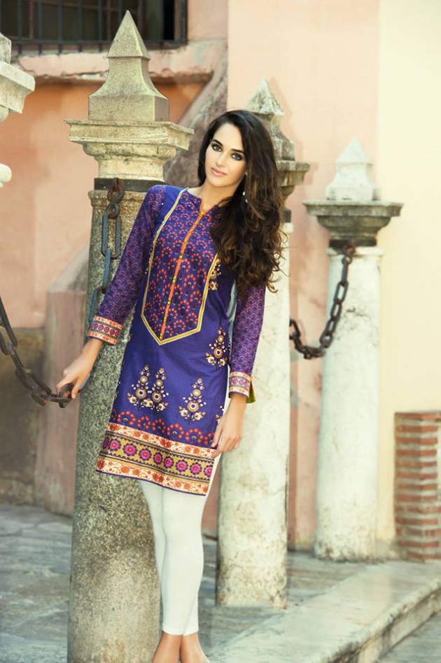 Gul Ahmed New Fashionable Stylish Winter Wear Dress for Girls-Women-3