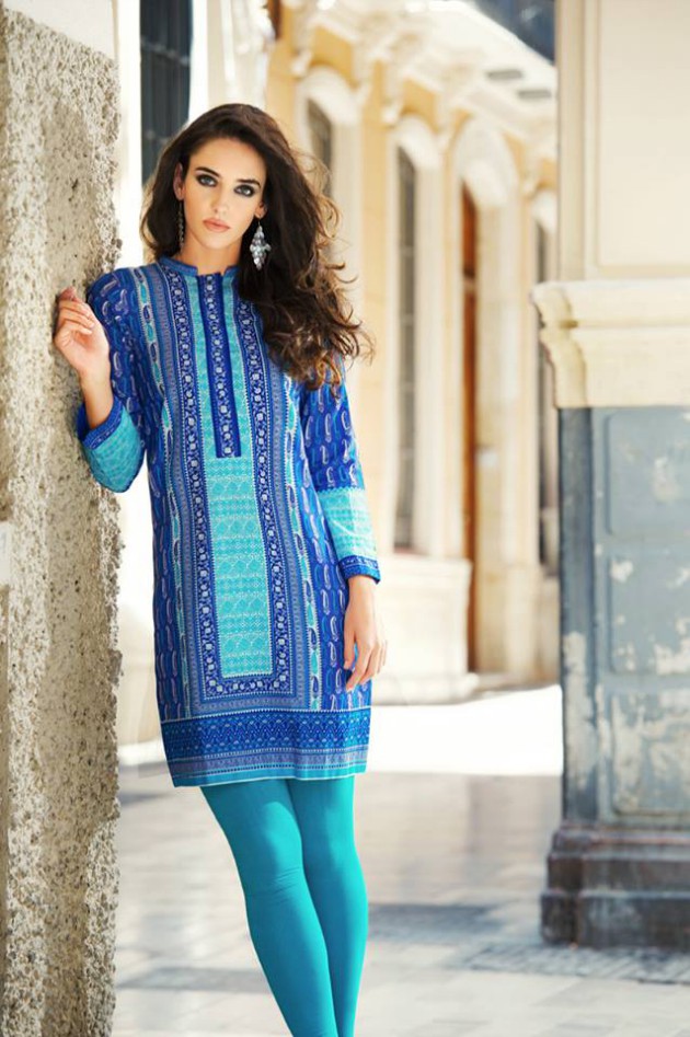 Gul Ahmed New Fashionable Stylish Winter Wear Dress for Girls-Women-4