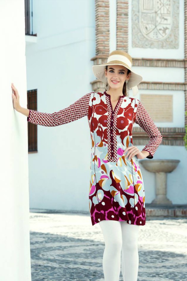 Gul Ahmed New Fashionable Stylish Winter Wear Dress for Girls-Women-9