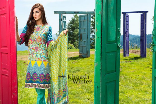 Khaadi Winter-Autumn Wear Shalwar-Kameez for Girls-Women New Fashion Suits-2