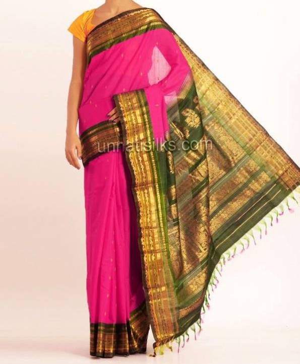 New Fashion Dress Designer Unnatisilks Traditional Silk Sarees-Sari Designs-7