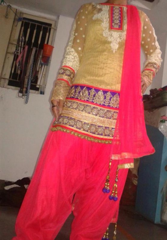 New Fashion Indian Punjabi Style Patiala Salwar-Kamiz Suits for Girls Dress-5