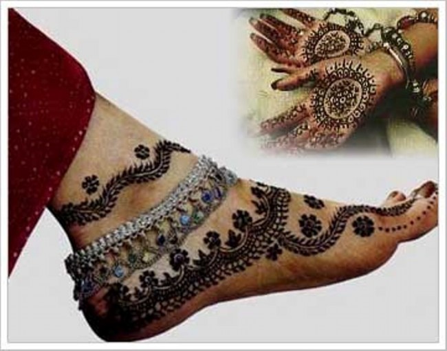 New Wedding-Bridal Latest Mehndi Designs for Hands and Feet Pictures-Images-3