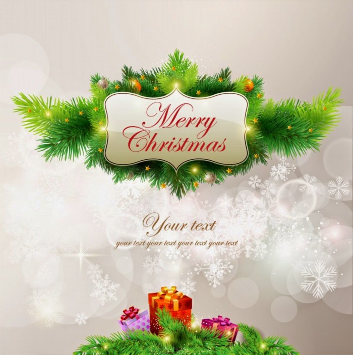 Merry Christmas-X-Mass Beautiful Tree Lights Decoration Eve-Idea-Plan Greeting Card Design Images-Pictures-14
