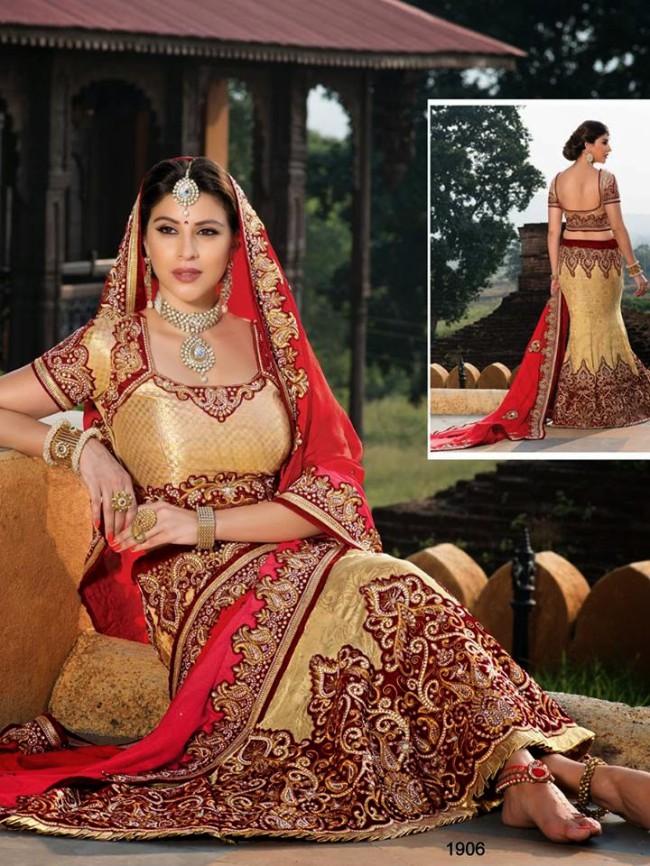 New Fashionable Lehnga Choli-Sharara Winter Indian Wedding-Bridal Dress By Natasha Couture-3