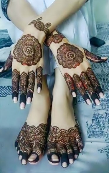 New Stylish Wedding-Bridal Arabic Henna Mehndi Designs Images for Brides-Dulhan Hands-Feet-10