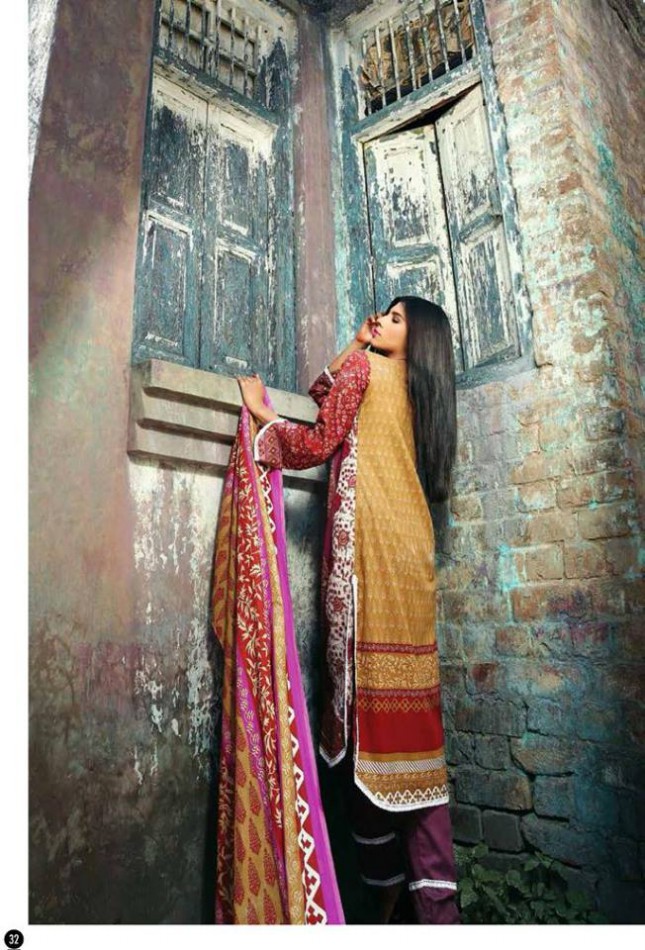 Rabea Lawn Print Girls-Women Winter Wear Dress Collection by Shariq Textiles-10